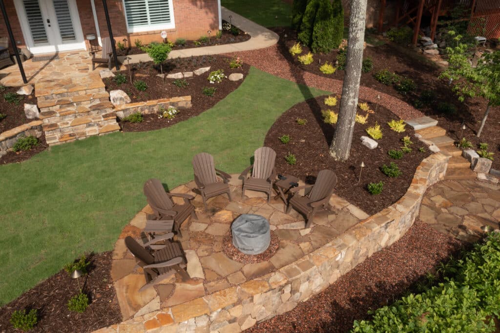 backyard remodeling stone patio