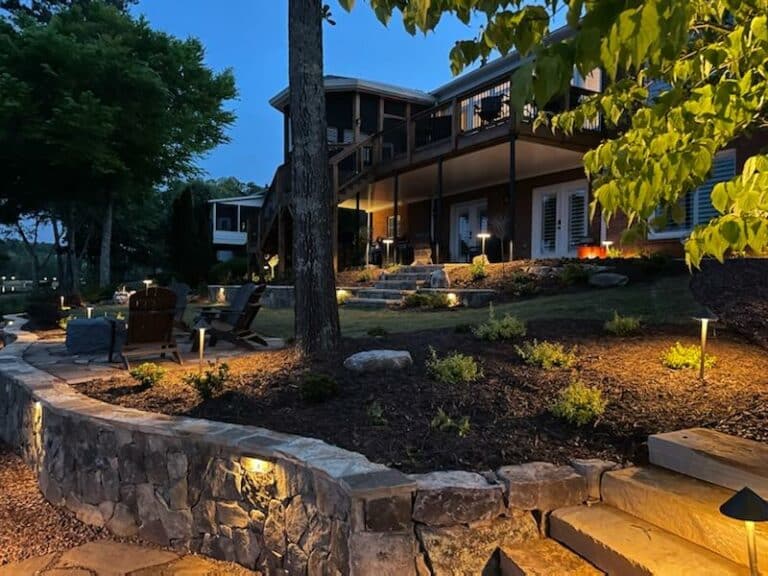 backyard remodeling lighting system