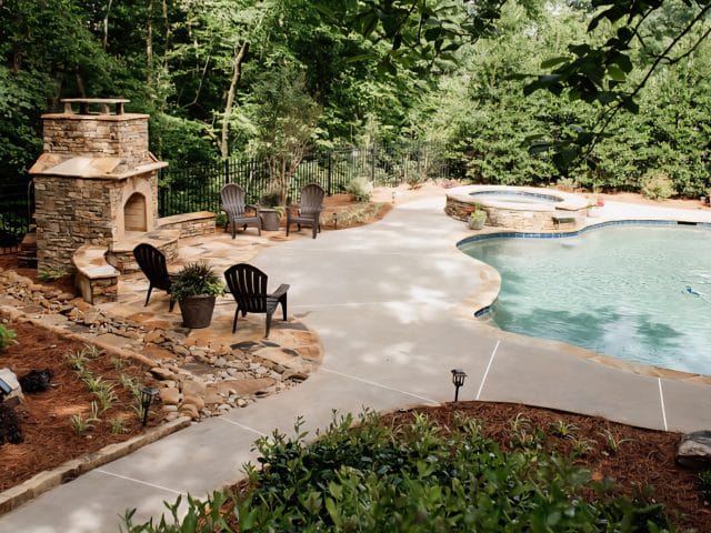 Poolside Perfection: A Stunning Hardscape & Landscape Redesign